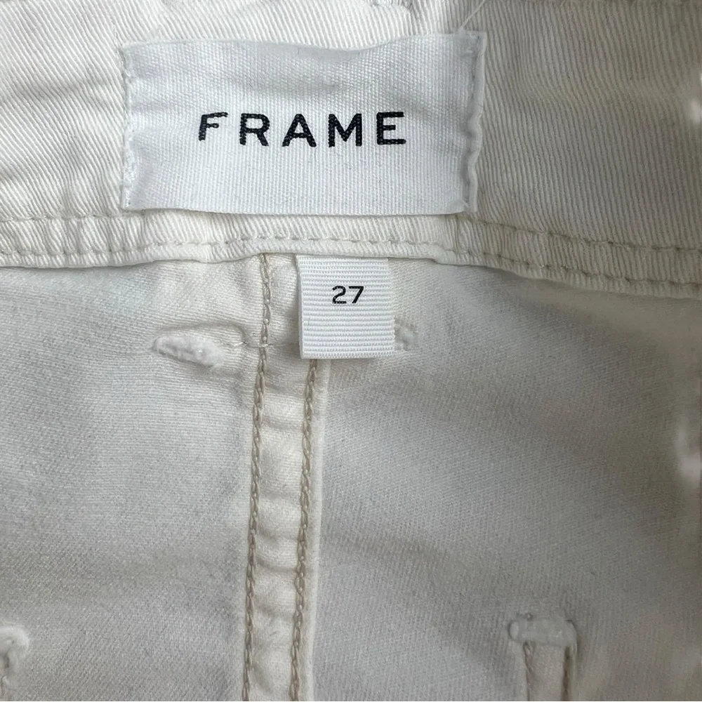 Frame Women’s Trapunto Moto Pants With Banded Zip Bottom In Size 27